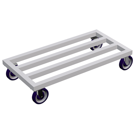 LOCKWOOD MANUFACTURING 18" x 36" x 8" 1000 lb Capacity Mobile Dunnage Rack MDR-1836-5